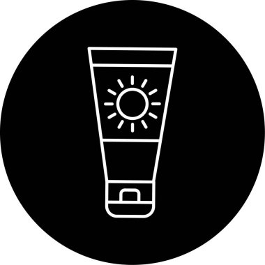  Güneş Ekran Vektörü Şekil Simgesi Tasarımı