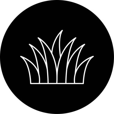 Bush Vektörü Kabartma Simgesi Tasarımı