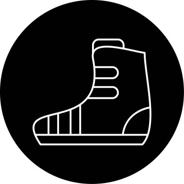 Yağmur Çizmeleri Vektör Kabartma Simgesi Tasarımı