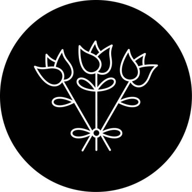 Buket simgesinin vektör illüstrasyonu