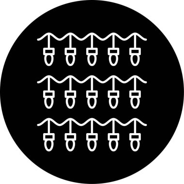 asılı ışıklar vektör simgesi 