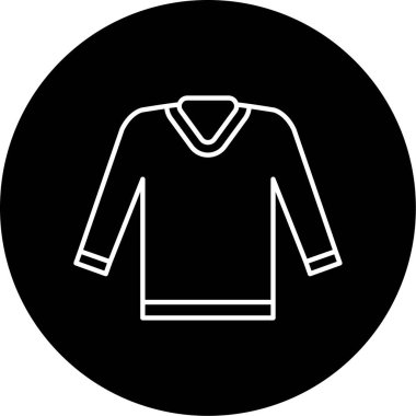 Süveter simgesinin vektör illüstrasyonu 