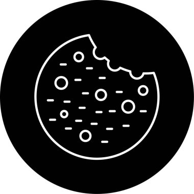 Kurabiye Vektörü Şekil Simgesi Tasarımı 