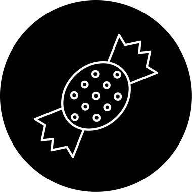 - Şeker. Web simgesi vektör illüstrasyonu