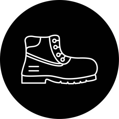 Ayakkabı. Web simgesi basit illüstrasyon