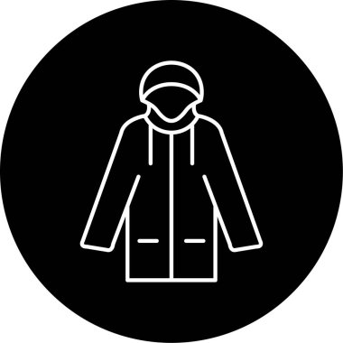 Yağmurluk Vektörü Sembol Tasarımı 