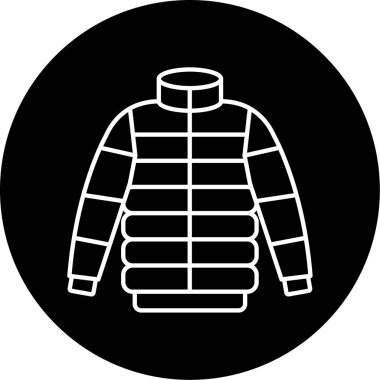 Kirpi Ceketli Vektör Kabartma Simgesi Tasarımı 