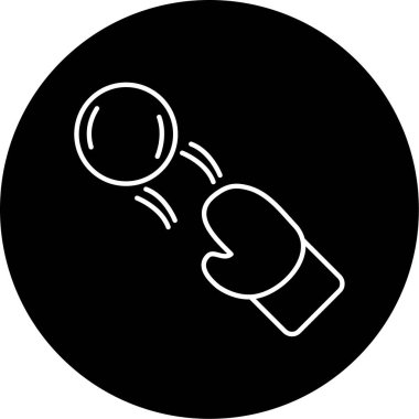 Kar Topu Vektörü Şekil Simgesi Tasarımı 