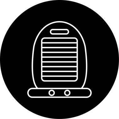 Isıtıcı Vektörü Şekil Simgesi Tasarımı 