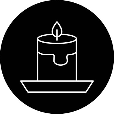 Mum simgesinin illüstrasyon vektörü grafiği