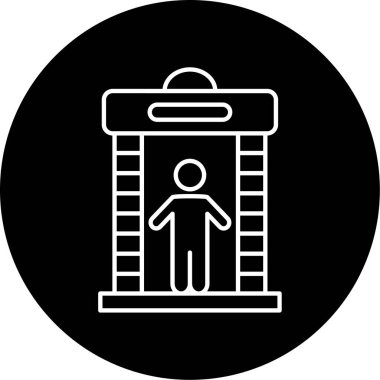 Metal Algılayıcı simgesi vektör çizimi