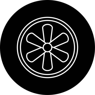 Türbin simgesi vektör illüstrasyonu