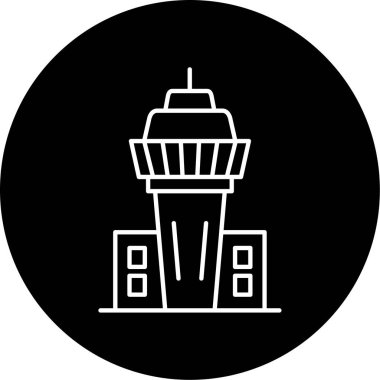 kontrol kulesi simge vektör çizim