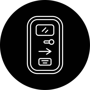 Acil Çıkış simgesi vektör illüstrasyonu