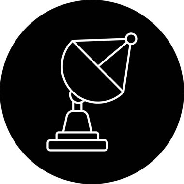 uydu simgesi vektör illüstrasyonu