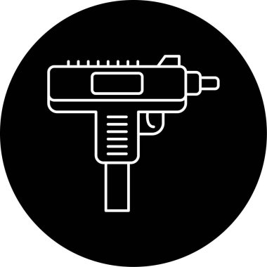 Uzi simge vektör illüstrasyonu