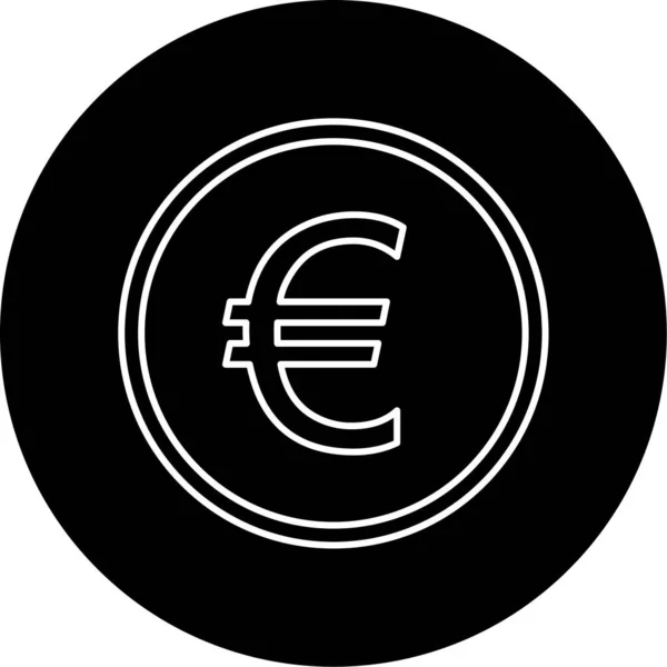 Icône Euro Illustration Vectorielle — Image vectorielle