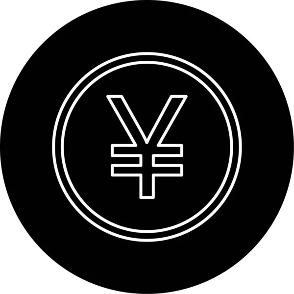 Yen Symbol Vektor Illustration — Stockvektor