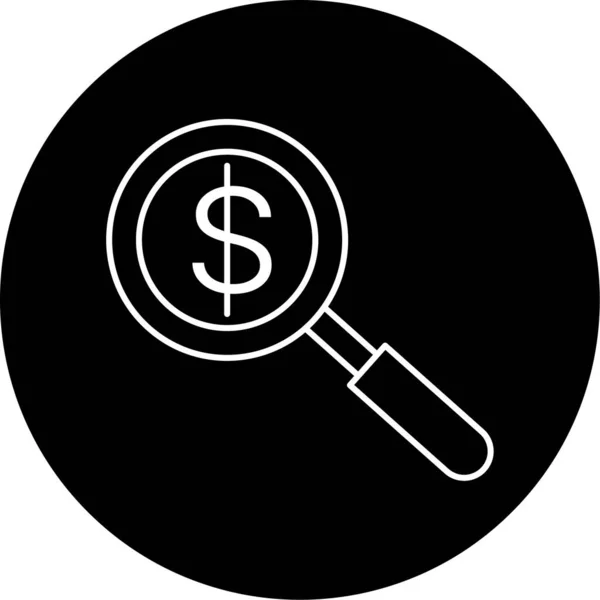 Money Search Icon Vector Illustration — Wektor stockowy