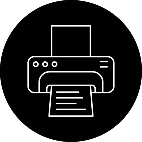 Icono Impresora Vector Ilustración — Vector de stock