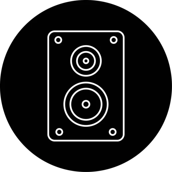 Icono Del Altavoz Vector Ilustración — Vector de stock