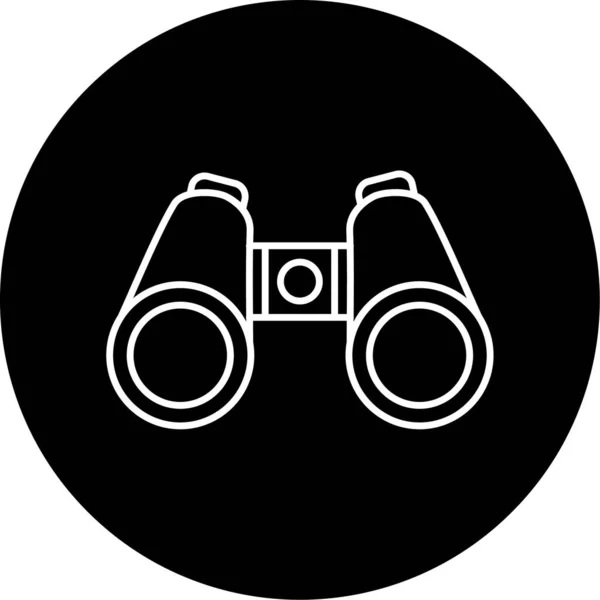 Binoculars Icon Vector Illustration — Stock Vector