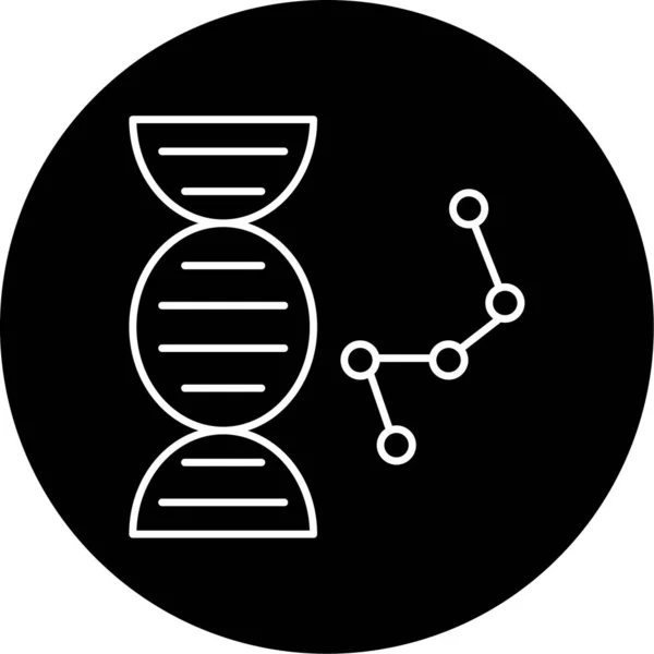 Icono Ingeniería Genética Ilustración Vectorial — Vector de stock