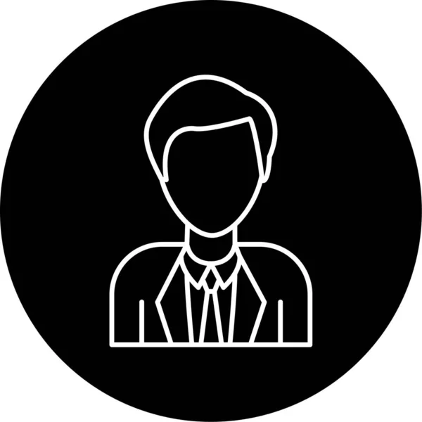 Manager Icon Vector Illustration — Vetor de Stock