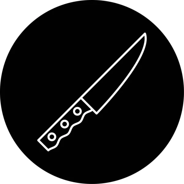 Schneiden Messer Symbol Vektor Illustration — Stockvektor