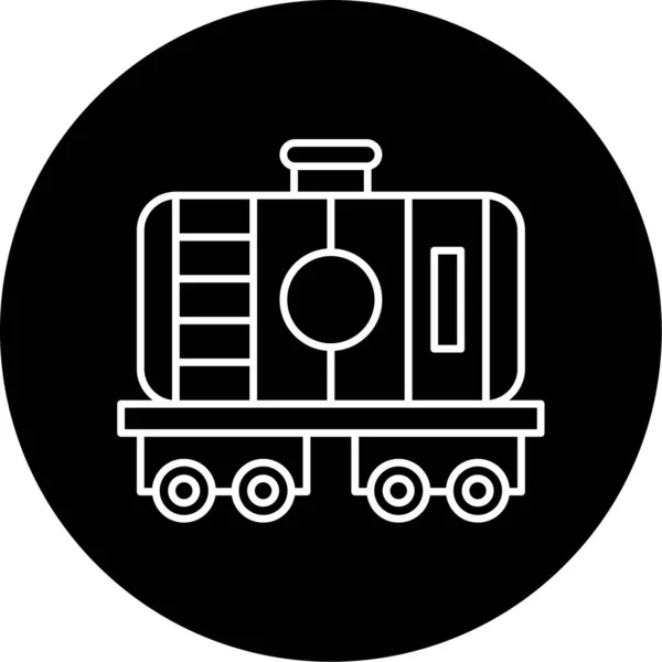 Oil Tank Icon Vector Illustration — Stok Vektör