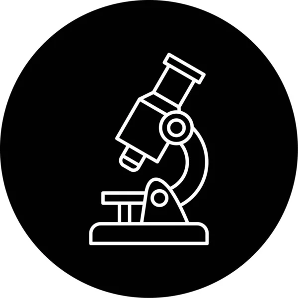 Microscope Icon Vector Illustration — Stock Vector
