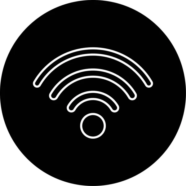 Illustrazione Vettoriale Icona Wifi — Vettoriale Stock