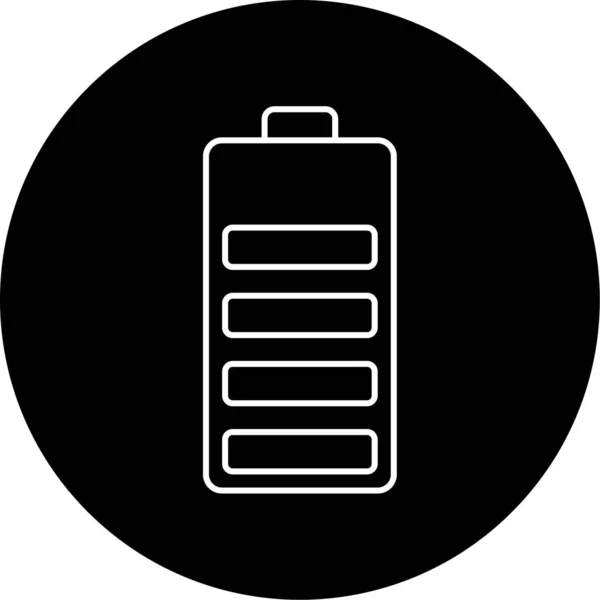 Batterij Pictogram Vector Illustratie — Stockvector