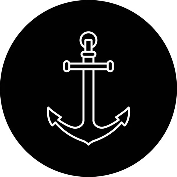 Anchor Icon Vector Illustration — Stock Vector