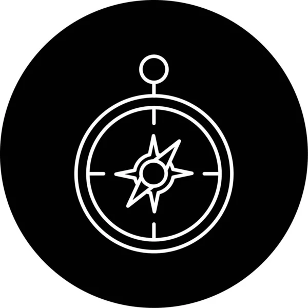 Tegning Med Compass Icon Vektor – stockvektor