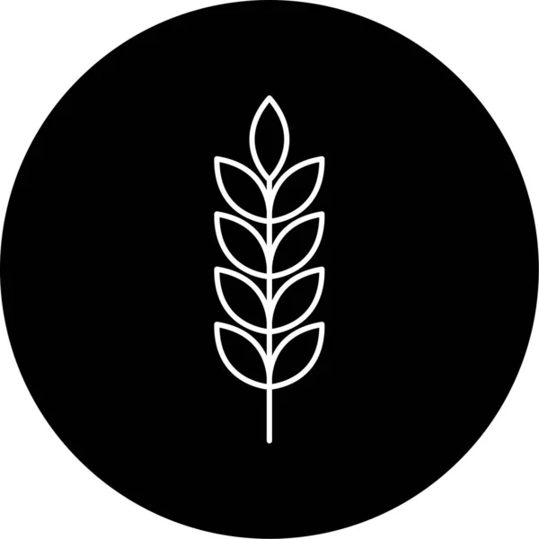 Wheat Vector Glyph Icon Design — стоковый вектор