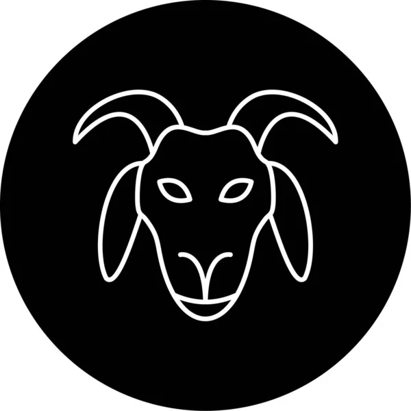 Goat Vector Glyph Icon Design —  Vetores de Stock