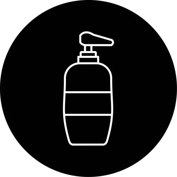 Shampoo Vector Glyph Icon Design — Stock Vector