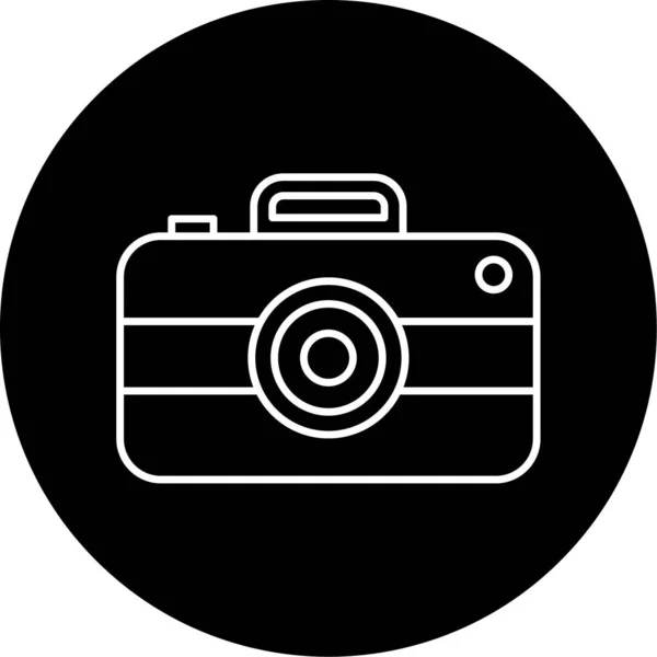 Дизайн Піктограми Фотоапарата Векторний Гліф — стоковий вектор