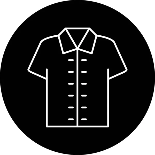 Shirt Vector Glyph Icon Design — 스톡 벡터