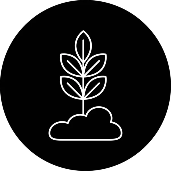 Plant Vector Glyph Icon Design — Image vectorielle