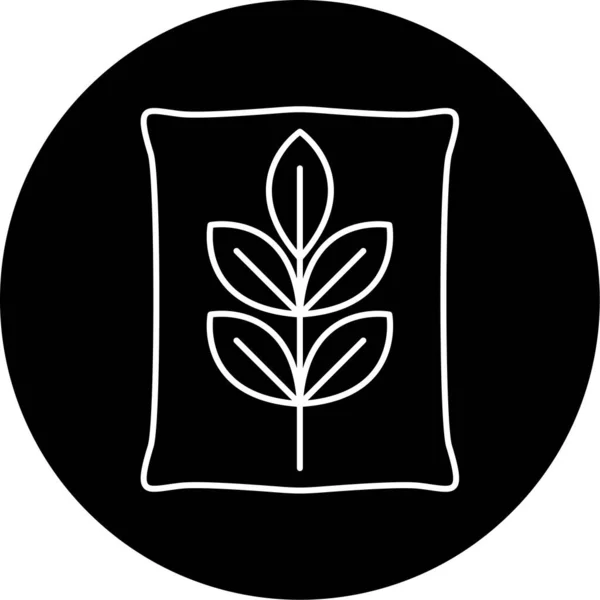 植物标志图标的图解 — 图库矢量图片