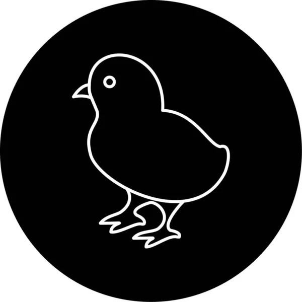 Chick Icon Vector Illustration — стоковый вектор