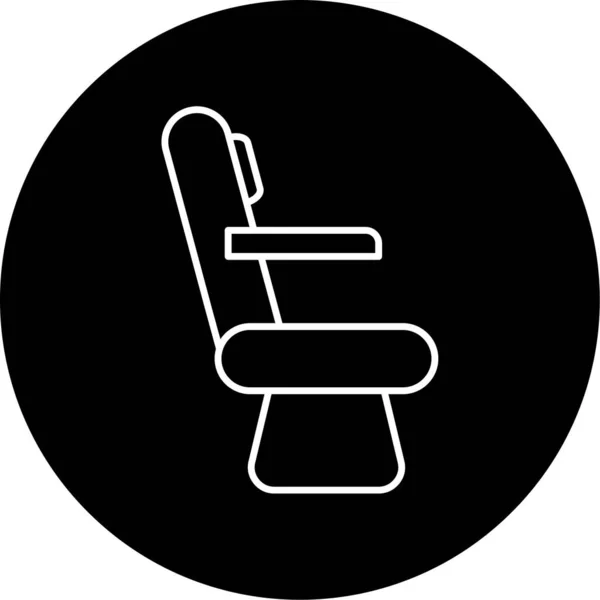 Pilot Seat Icon Vector Illustration — Stock Vector