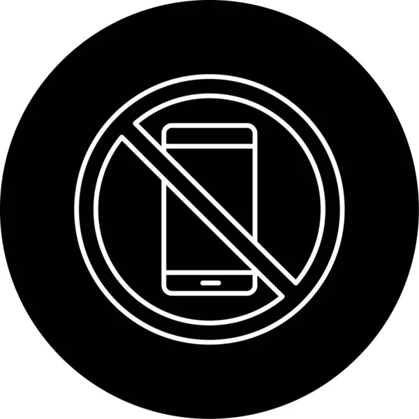 Phone Sign Icon Vector Illustration — Stok Vektör