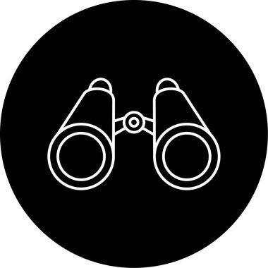 dürbün simgesi, vektör illüstrasyonu