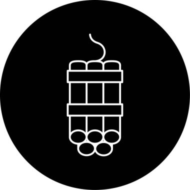 Bomba simgesi vektör illüstrasyonu