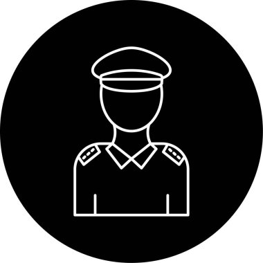 Kaptan simge vektör çizim