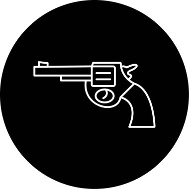 Bir silah simgesinin vektör illüstrasyonu