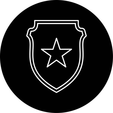 kalkan simgesi, vektör illüstrasyonu